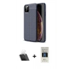 MARSİLYAN™- iPhone 11 Pro Kılıf Doruk Klasik Özel Seri - Siyah 5D Hayalet Cam Ekran Koruyucu + Kamera Lens Koruma Cam - SF