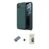 MARSİLYAN™- iPhone 11 Pro Kılıf Doruk Klasik Özel Seri - Siyah 6D Mat Seramik Hayalet Nano Ekran Koruyucu + Shine Kamera Lens Koruma Cam - GI