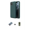 MARSİLYAN™- iPhone 11 Pro Kılıf Doruk Klasik Özel Seri - Siyah Joko Magic 5D Hayalet Cam + Metal Kamera Lens Koruma Cam - KI