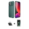 MARSİLYAN™- iPhone 11 Pro Kılıf Eksen Form Prime - Şeffaf 360 Full Body Arka Koruyucu + Şeffaf Kamera Lens Koruma Cam