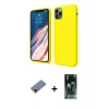MARSİLYAN™- iPhone 11 Pro Kılıf Kozmos Yansıma Özel Seri - Şeffaf 360 Full Body Arka Koruyucu + Metal Kamera Lens Koruma Cam - KI
