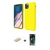 MARSİLYAN™- iPhone 11 Pro Kılıf Kozmos Yansıma Özel Seri - Şeffaf 360 Full Body Arka Koruyucu + Renkli Kamera Lens Koruma Cam - MI