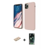 MARSİLYAN™- iPhone 11 Pro Kılıf Kozmos Yansıma Özel Seri - Şeffaf 360 Full Body Arka Koruyucu + Renkli Kamera Lens Koruma Cam - SI