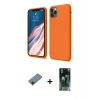 MARSİLYAN™- iPhone 11 Pro Kılıf Kozmos Yansıma Özel Seri - Şeffaf 360 Full Body Arka Koruyucu + Shine Kamera Lens Koruma Cam - SH