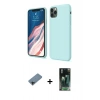 MARSİLYAN™- iPhone 11 Pro Kılıf Kozmos Yansıma Özel Seri - Şeffaf 360 Full Body Arka Koruyucu + Shine Kamera Lens Koruma Cam - SH