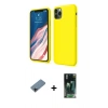 MARSİLYAN™- iPhone 11 Pro Kılıf Kozmos Yansıma Özel Seri - Şeffaf 360 Full Body Arka Koruyucu + Shine Kamera Lens Koruma Cam - SH