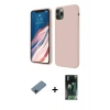 MARSİLYAN™- iPhone 11 Pro Kılıf Kozmos Yansıma Özel Seri - Şeffaf 360 Full Body Arka Koruyucu + Shine Kamera Lens Koruma Cam - SH