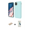MARSİLYAN™- iPhone 11 Pro Kılıf Kozmos Yansıma Özel Seri - Şeffaf Pasifik Cam Ekran Koruyucu + Renkli Kamera Lens Koruma Cam - SI
