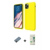 MARSİLYAN™- iPhone 11 Pro Kılıf Kozmos Yansıma Özel Seri - Siyah 20D Premium Cam Ekran Koruyucu + Gold Shine Kamera Lens Koruma Cam