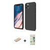 MARSİLYAN™- iPhone 11 Pro Kılıf Kozmos Yansıma Özel Seri - Siyah 20D Premium Cam Ekran Koruyucu + Renkli Kamera Lens Koruma Cam - MI