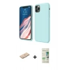 MARSİLYAN™- iPhone 11 Pro Kılıf Kozmos Yansıma Özel Seri - Siyah 20D Premium Cam Ekran Koruyucu + Renkli Kamera Lens Koruma Cam - MI