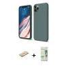 MARSİLYAN™- iPhone 11 Pro Kılıf Kozmos Yansıma Özel Seri - Siyah 20D Premium Cam Ekran Koruyucu + Renkli Kamera Lens Koruma Cam - YL
