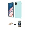 MARSİLYAN™- iPhone 11 Pro Kılıf Kozmos Yansıma Özel Seri - Siyah 34D Hayalet Izgaralı Cam + Renkli Kamera Lens Koruma Cam - MI