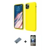 MARSİLYAN™- iPhone 11 Pro Kılıf Kozmos Yansıma Özel Seri - Siyah 34D Hayalet Izgaralı Cam + Shine Kamera Lens Koruma Cam - SABE
