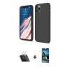 MARSİLYAN™- iPhone 11 Pro Kılıf Kozmos Yansıma Özel Seri - Siyah 34D Izgaralı Cam + Kamera Lens Koruma Cam - SF