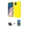 MARSİLYAN™- iPhone 11 Pro Kılıf Kozmos Yansıma Özel Seri - Siyah 34D Izgaralı Cam + Kamera Lens Koruma Cam - SF