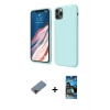 MARSİLYAN™- iPhone 11 Pro Kılıf Kozmos Yansıma Özel Seri - Siyah 34D Izgaralı Cam + Metal Kamera Lens Koruma Cam - KI