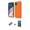 MARSİLYAN™- iPhone 11 Pro Kılıf Kozmos Yansıma Özel Seri - Siyah 34D Izgaralı Cam + Metal Kamera Lens Koruma Cam - KI