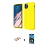MARSİLYAN™- iPhone 11 Pro Kılıf Kozmos Yansıma Özel Seri - Siyah 34D Izgaralı Cam + Renkli Kamera Lens Koruma Cam - MI