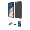 MARSİLYAN™- iPhone 11 Pro Kılıf Kozmos Yansıma Özel Seri - Siyah 34D Izgaralı Cam + Shine Kamera Lens Koruma Cam - MI