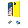 MARSİLYAN™- iPhone 11 Pro Kılıf Kozmos Yansıma Özel Seri - Siyah 3D Antistatik Cam Ekran Koruyucu + Shine Kamera Lens Koruma Cam - SABE