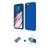 MARSİLYAN™- iPhone 11 Pro Kılıf Kozmos Yansıma Özel Seri - Siyah 3D Antistatik Cam Ekran Koruyucu + Shine Kamera Lens Koruma Cam - PE
