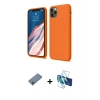 MARSİLYAN™- iPhone 11 Pro Kılıf Kozmos Yansıma Özel Seri - Siyah 3D Antistatik Cam Ekran Koruyucu + Shine Kamera Lens Koruma Cam - SABE