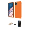 MARSİLYAN™- iPhone 11 Pro Kılıf Kozmos Yansıma Özel Seri - Siyah 3D Antistatik Hayalet Cam Ekran Koruyucu + Renkli Kamera Lens Koruma Cam - MI