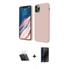 MARSİLYAN™- iPhone 11 Pro Kılıf Kozmos Yansıma Özel Seri - Siyah 3D Antistatik Hayalet Cam Ekran Koruyucu + Kamera Lens Koruma Cam - SF