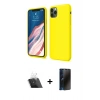 MARSİLYAN™- iPhone 11 Pro Kılıf Kozmos Yansıma Özel Seri - Siyah 3D Antistatik Hayalet Cam Ekran Koruyucu + Kamera Lens Koruma Cam - SF