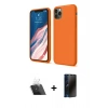 MARSİLYAN™- iPhone 11 Pro Kılıf Kozmos Yansıma Özel Seri - Siyah 3D Antistatik Hayalet Cam Ekran Koruyucu + Kamera Lens Koruma Cam - SF