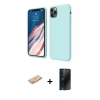 MARSİLYAN™- iPhone 11 Pro Kılıf Kozmos Yansıma Özel Seri - Siyah 3D Antistatik Hayalet Cam Ekran Koruyucu + Renkli Kamera Lens Koruma Cam - TU