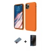 MARSİLYAN™- iPhone 11 Pro Kılıf Kozmos Yansıma Özel Seri - Siyah 3D Antistatik Hayalet Cam Ekran Koruyucu + Metal Kamera Lens Koruma Cam - KI