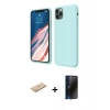 MARSİLYAN™- iPhone 11 Pro Kılıf Kozmos Yansıma Özel Seri - Siyah 3D Antistatik Hayalet Cam Ekran Koruyucu + Renkli Kamera Lens Koruma Cam - PE