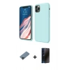 MARSİLYAN™- iPhone 11 Pro Kılıf Kozmos Yansıma Özel Seri - Siyah 3D Antistatik Hayalet Cam Ekran Koruyucu + Shine Kamera Lens Koruma Cam - SH