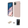 MARSİLYAN™- iPhone 11 Pro Kılıf Kozmos Yansıma Özel Seri - Siyah 3D Antistatik Hayalet Cam Ekran Koruyucu + Yeşil Renkli Kamera Lens Koruma Cam