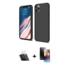 MARSİLYAN™- iPhone 11 Pro Kılıf Kozmos Yansıma Özel Seri - Siyah 3D Antistatik Mat Seramik Nano Ekran Koruyucu + Kamera Lens Koruma Cam - SF