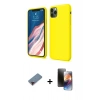 MARSİLYAN™- iPhone 11 Pro Kılıf Kozmos Yansıma Özel Seri - Siyah 3D Antistatik Mat Seramik Nano Ekran Koruyucu + Metal Kamera Lens Koruma Cam - KI