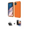 MARSİLYAN™- iPhone 11 Pro Kılıf Kozmos Yansıma Özel Seri - Siyah 3D Antistatik Mat Seramik Nano Ekran Koruyucu + Kamera Lens Koruma Cam - SF