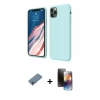 MARSİLYAN™- iPhone 11 Pro Kılıf Kozmos Yansıma Özel Seri - Siyah 3D Antistatik Mat Seramik Nano Ekran Koruyucu + Shine Kamera Lens Koruma Cam - GI