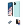 MARSİLYAN™- iPhone 11 Pro Kılıf Kozmos Yansıma Özel Seri - Siyah 3D Antistatik Mat Seramik Nano Ekran Koruyucu + Siyah Shine Kamera Lens Koruma Cam