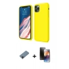 MARSİLYAN™- iPhone 11 Pro Kılıf Kozmos Yansıma Özel Seri - Siyah 3D Antistatik Mat Seramik Nano Ekran Koruyucu + Siyah Shine Kamera Lens Koruma Cam