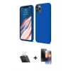 MARSİLYAN™- iPhone 11 Pro Kılıf Kozmos Yansıma Özel Seri - Siyah 3D Antistatik Mat Seramik Nano Ekran Koruyucu + Kamera Lens Koruma Cam - SF
