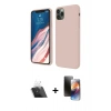 MARSİLYAN™- iPhone 11 Pro Kılıf Kozmos Yansıma Özel Seri - Siyah 3D Antistatik Mat Seramik Nano Ekran Koruyucu + Kamera Lens Koruma Cam - SF