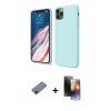 MARSİLYAN™- iPhone 11 Pro Kılıf Kozmos Yansıma Özel Seri - Siyah 3D Antistatik Mat Seramik Nano Ekran Koruyucu + Shine Kamera Lens Koruma Cam - GD