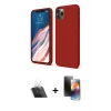 MARSİLYAN™- iPhone 11 Pro Kılıf Kozmos Yansıma Özel Seri - Siyah 3D Antistatik Mat Seramik Nano Ekran Koruyucu + Kamera Lens Koruma Cam - SF