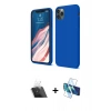 MARSİLYAN™- iPhone 11 Pro Kılıf Kozmos Yansıma Özel Seri - Siyah 3D Antistatik Seramik Nano Ekran Koruyucu + Şeffaf Kamera Lens Koruma Cam
