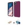 MARSİLYAN™- iPhone 11 Pro Kılıf Kozmos Yansıma Özel Seri - Siyah 3D Antistatik Seramik Nano Ekran Koruyucu + Renkli Kamera Lens Koruma Cam - TU