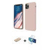 MARSİLYAN™- iPhone 11 Pro Kılıf Kozmos Yansıma Özel Seri - Siyah 3D Antistatik Seramik Nano Ekran Koruyucu + Renkli Kamera Lens Koruma Cam - PE