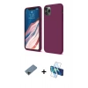 MARSİLYAN™- iPhone 11 Pro Kılıf Kozmos Yansıma Özel Seri - Siyah 3D Antistatik Seramik Nano Ekran Koruyucu + Shine Kamera Lens Koruma Cam - SH